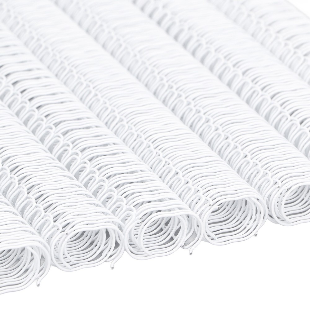 100PCS Double Loop Wire Binding Spines 9/16 Inch 120 Sheet Capacity A4 Premium