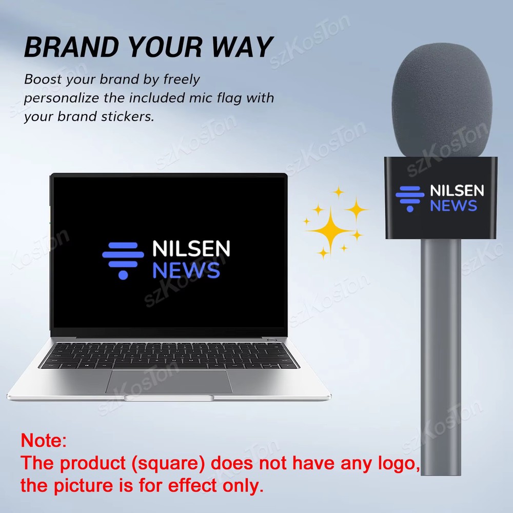 DJI Mic 1/2/3 Rhode GO Interview Handle Adapter - Wireless Microphone Handle