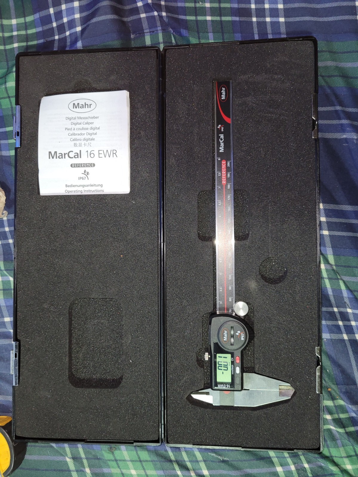 Mahr 4103069 MarCal 16 EWR Electronic Caliper, 0-8"/200mm Range .0005"/0.01mm