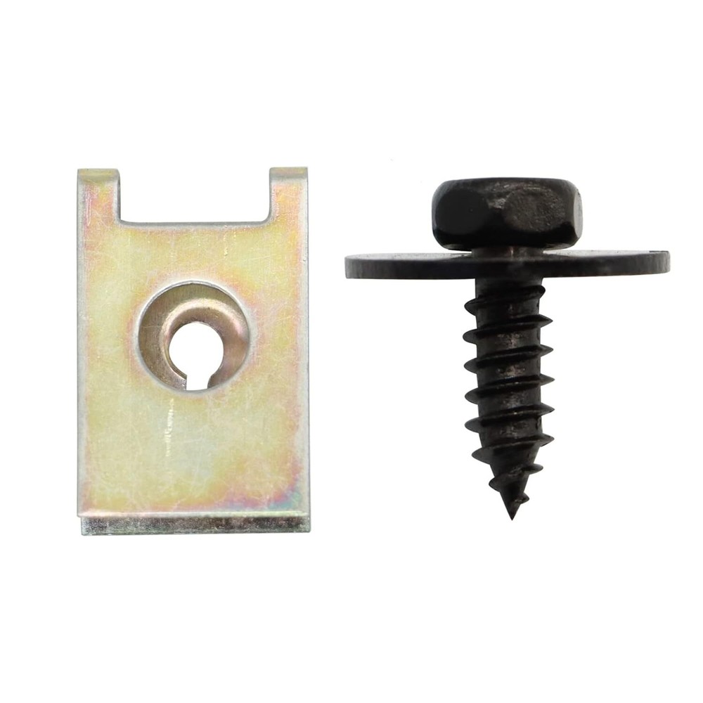 40x For Chevy Engine Under Cover Splash Shield Bumper Body M6 Bolts U-nut Clip