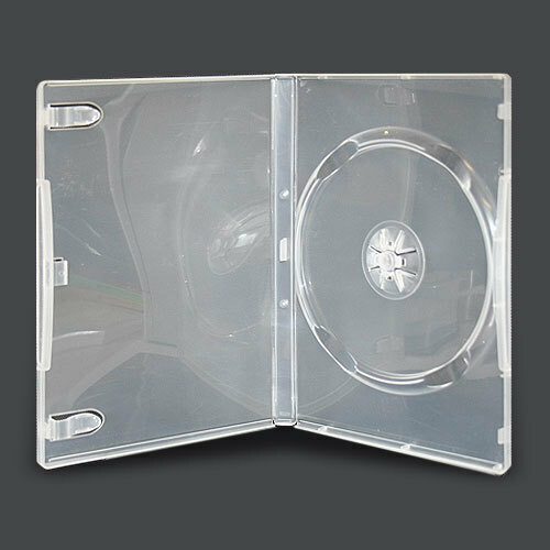 200 x Single Clear 14mm Quality CD / DVD Cover Cases - Standard Size DVD case