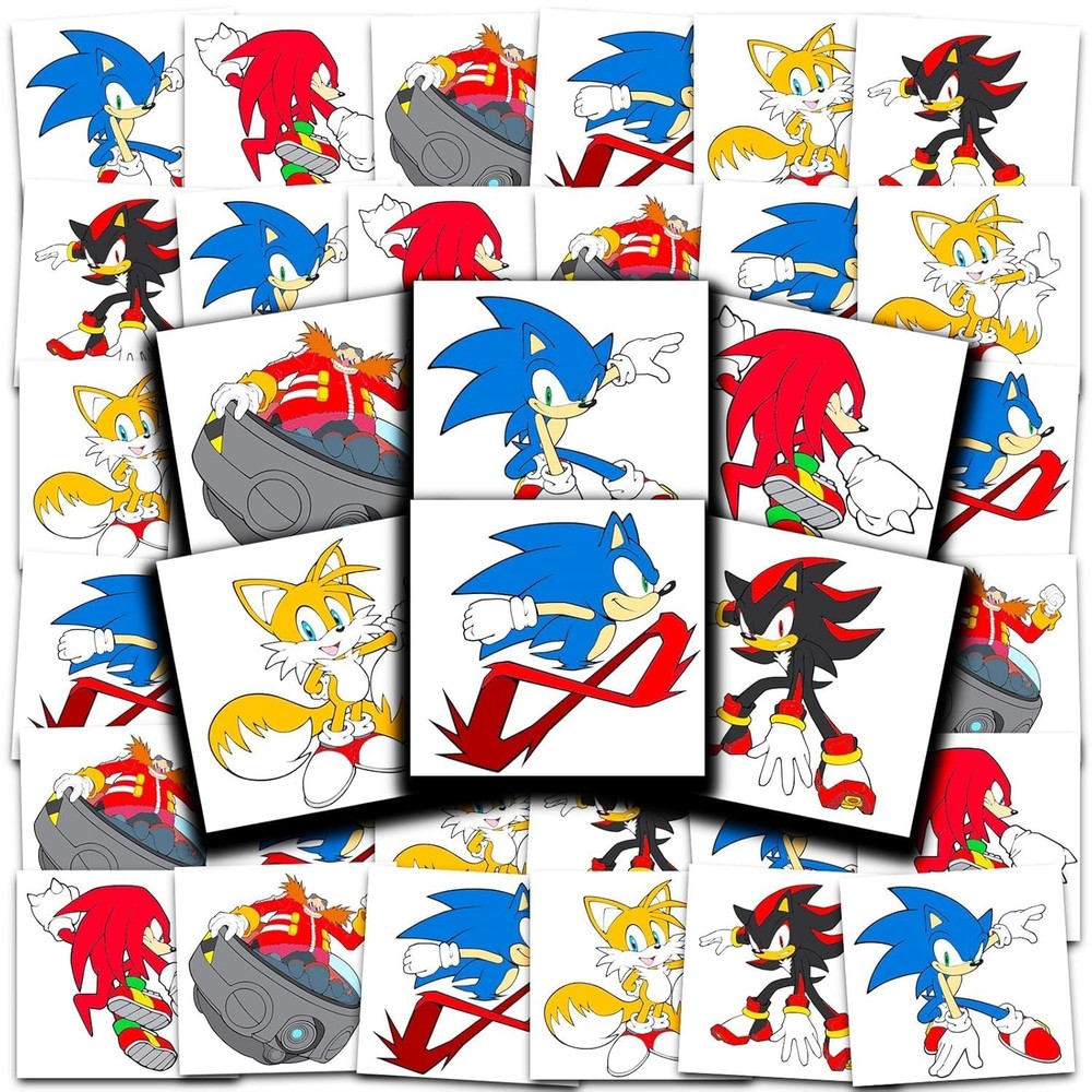 Sonic the Hedgehog Tattoos, Temporary Tattoos