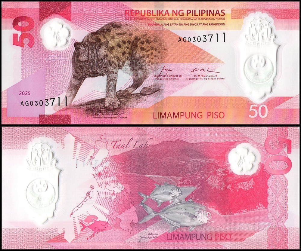 Philippines 50 Piso, 2025, P-237, UNC Polymer