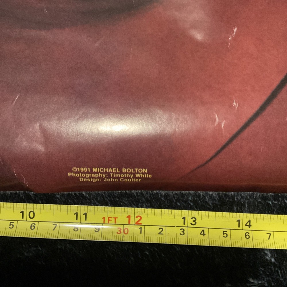 Michael Bolton 1991 Promo Poster Photography By Timothy White OSP publishing