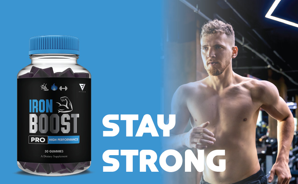 (5 Pack) Iron Boost Pro Performance Gummies, IronBoost Pro (5 Month Formula)