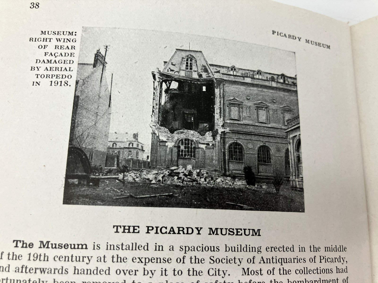 Antique 1919 WWI AMIENS Before And During The War Michelin Illustrated Guide