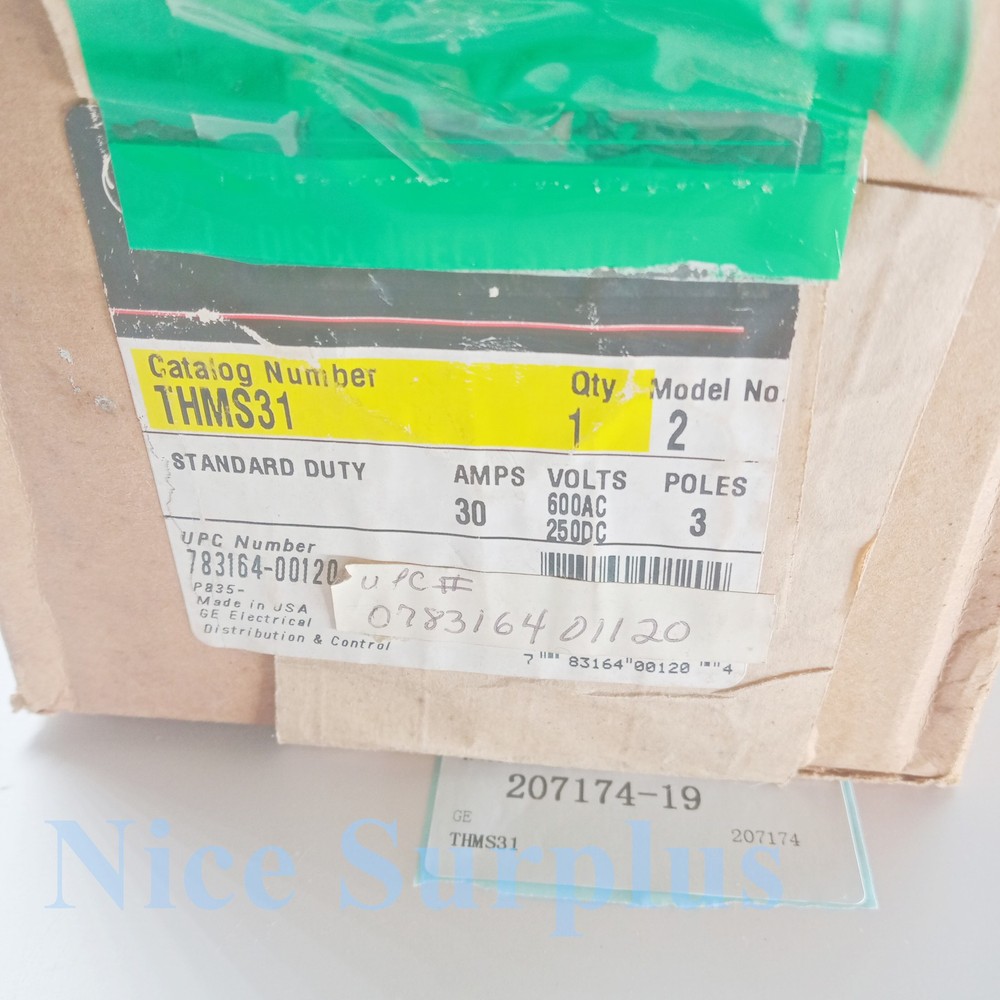 GE disconnect switch THMS31 #207174-19