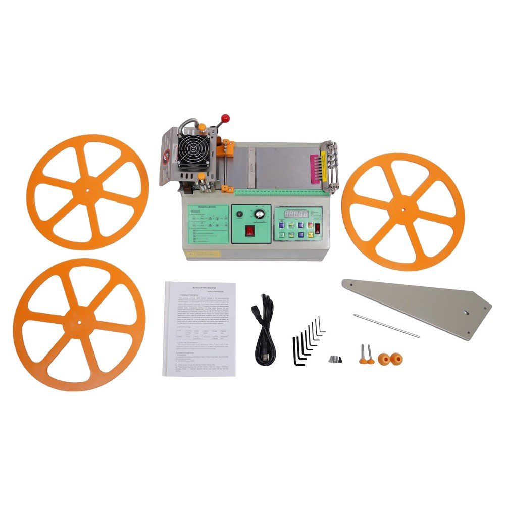 Automatic Webbing Cutting Machine Hot & Cold Tape Cutter for Elastic Band 280W