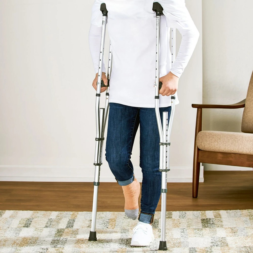 Equate Universal Crutches - Aluminum