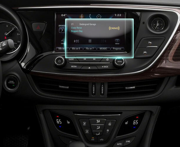 Crystal Clear Screen Protector for 2018 Buick Envision Vehicle Navigation