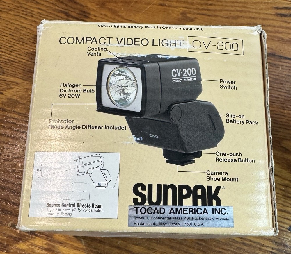 Sunpak CV-200 Video Light Open Box