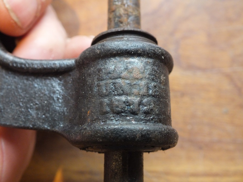 Antique Victorian G clamp. 1872