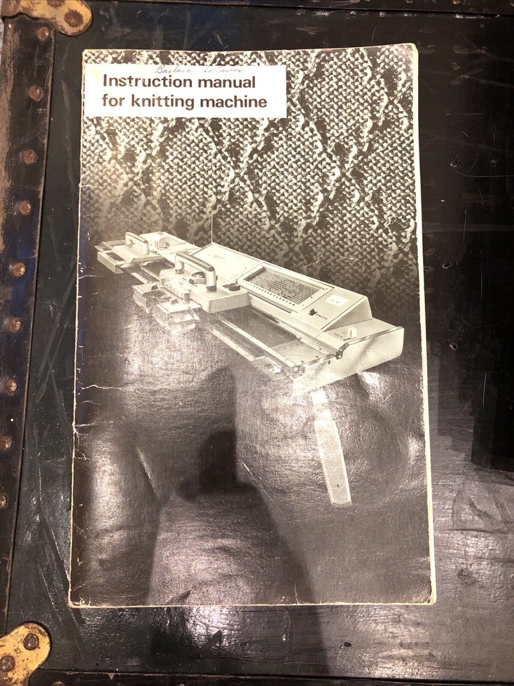 Instruction manual for Knitting machine Vintage
