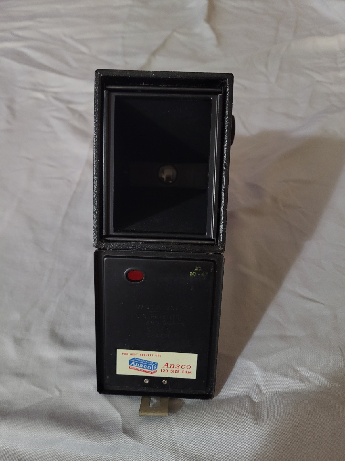 Vintage Ansco Shur-Shot Jr. Box Camera | Mid-Century 120 Film Camera