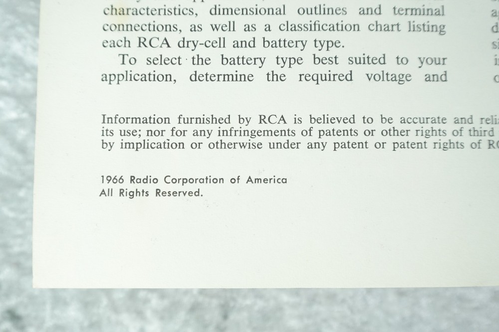 1966 RCA Battery Manual & 1968 Analysis/Sol'n Of Basic Electronic Problems Books