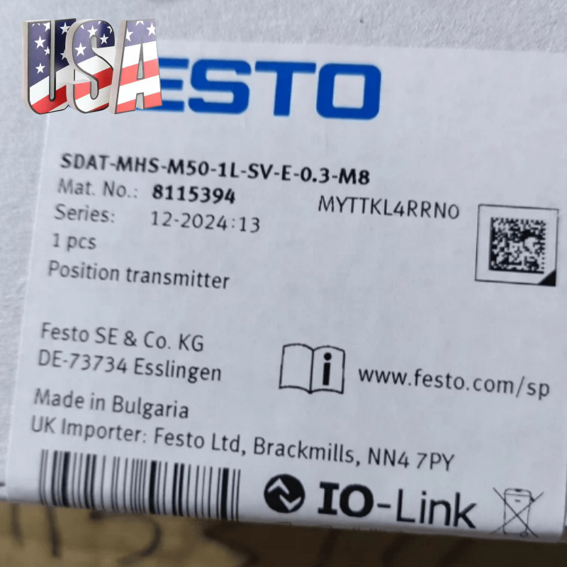 1PCS New FESTO SDAT-MHS-M50-1L-SV-E-0.3-M8 8115394 position transmitter