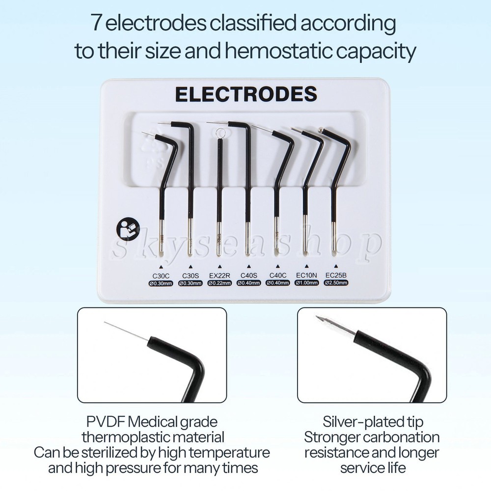 Electrosurgery Dental Cutting Unit with 7 Electrodes Tips 110v