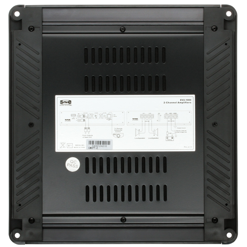 SSL Evolution Series EV2.1000 2-Channel Full Range Class A/B Car Audio Amplifier