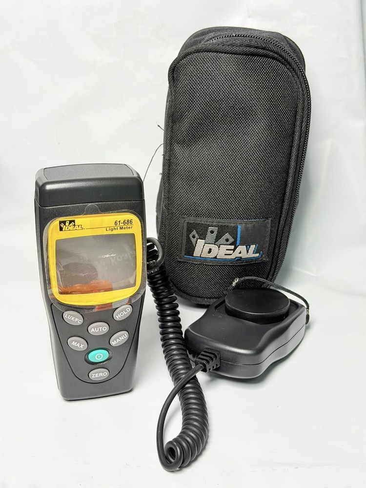 IDEAL 61-686 Digital Light Meter in Case