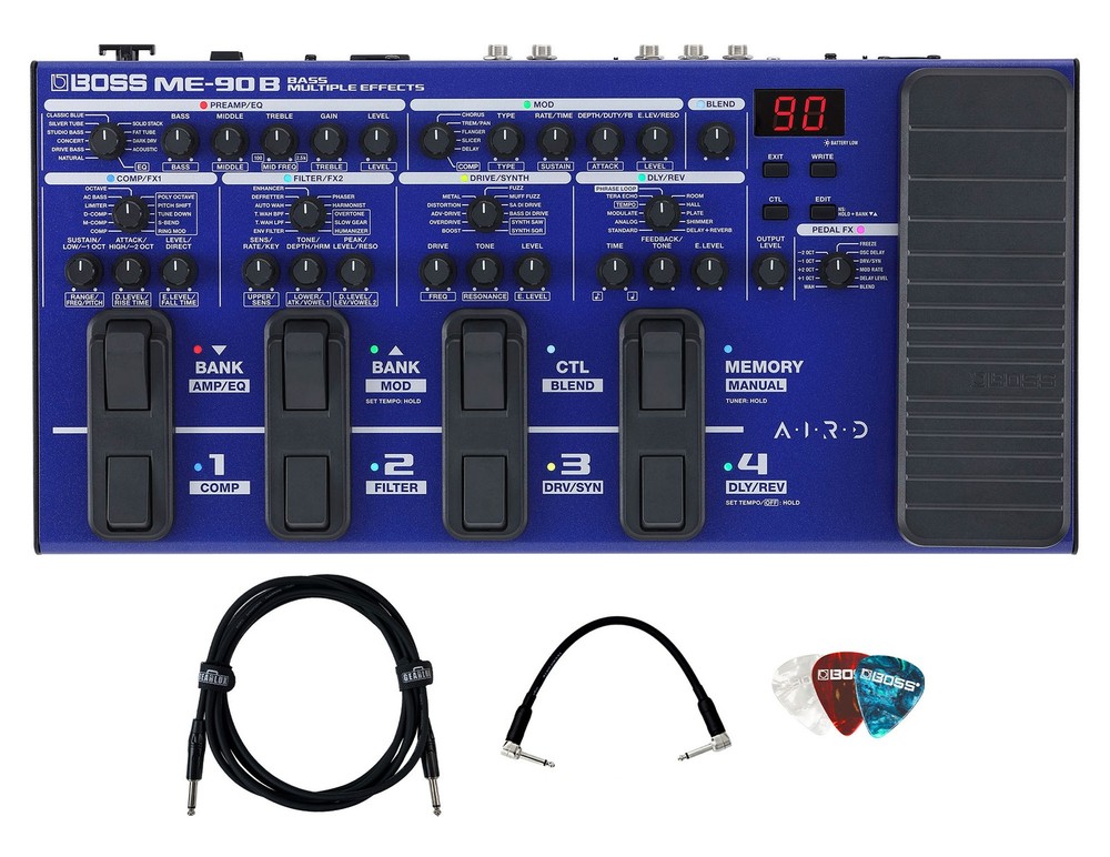 Boss ME-90B Bass Multi-Effects Processor w/ Instrument Cable