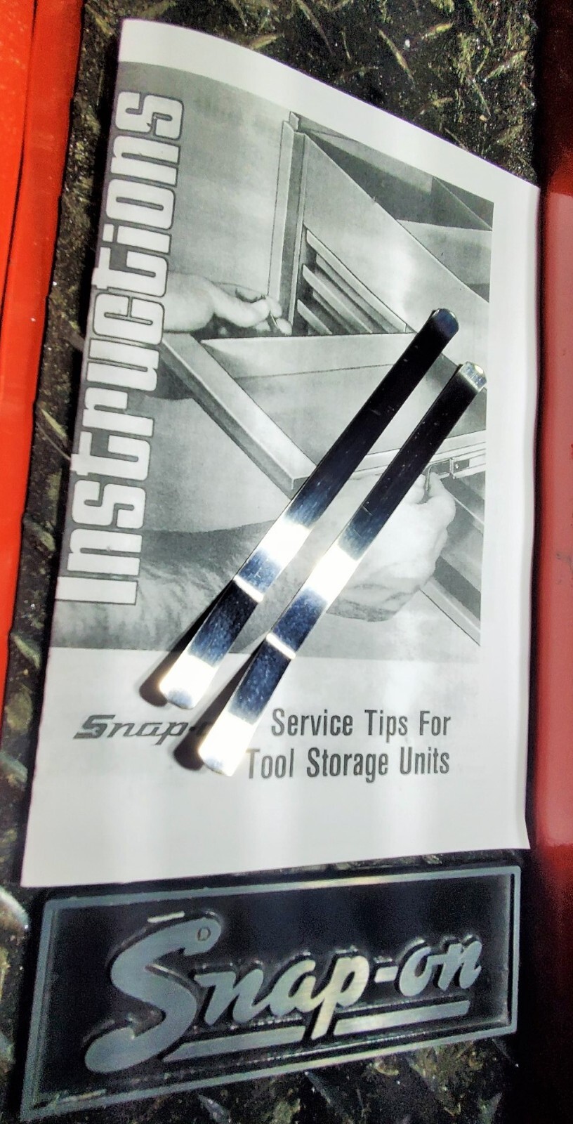 Snap-On Drawer Slide Removal Tools (sold in pairs) with instructions!