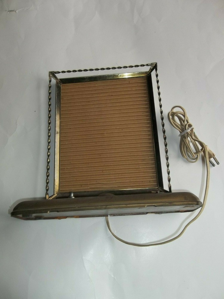 OLD FRAME WITH LIGHT & MUSIC BOX 1940'S