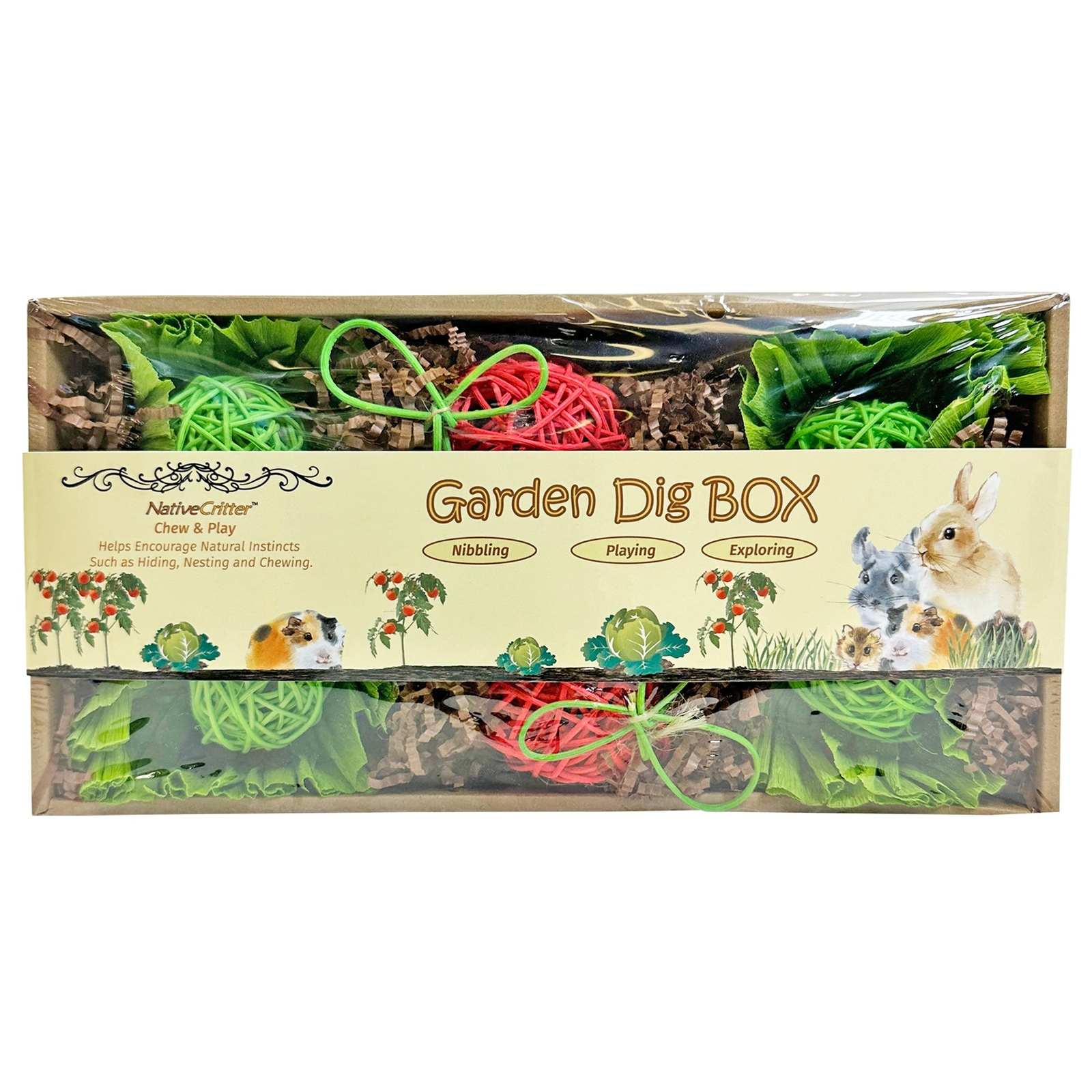 Garden Dig - NativeCritter Natural Chew for Hamsters, and other small animals