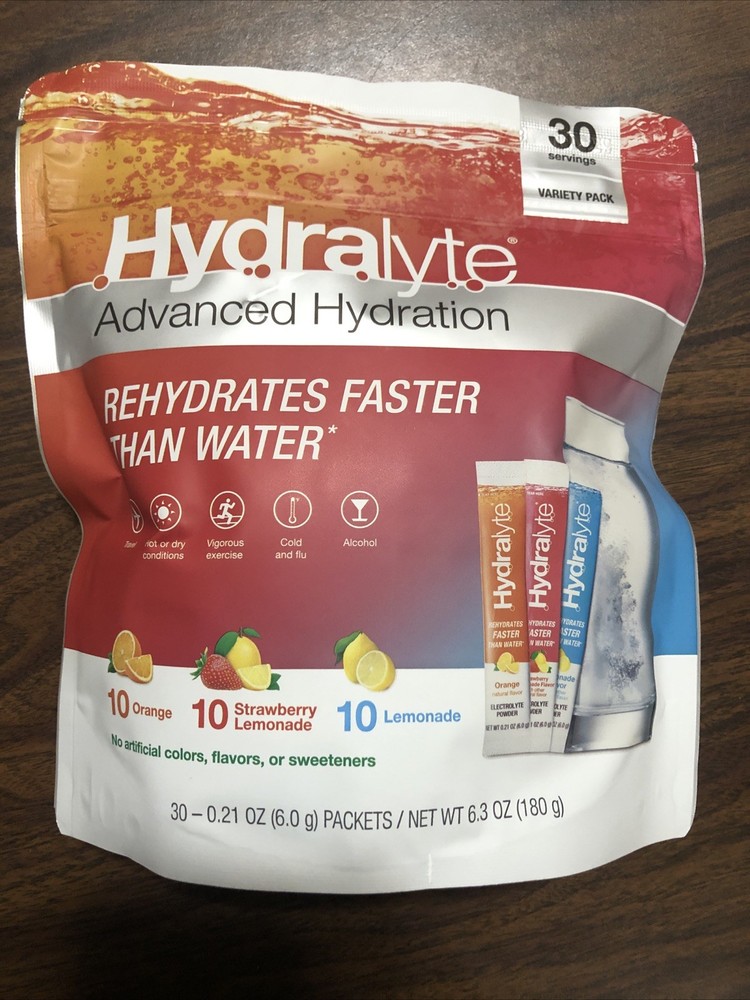 Hydralyte Fizzy Electrolyte Powder 30 Variety pack