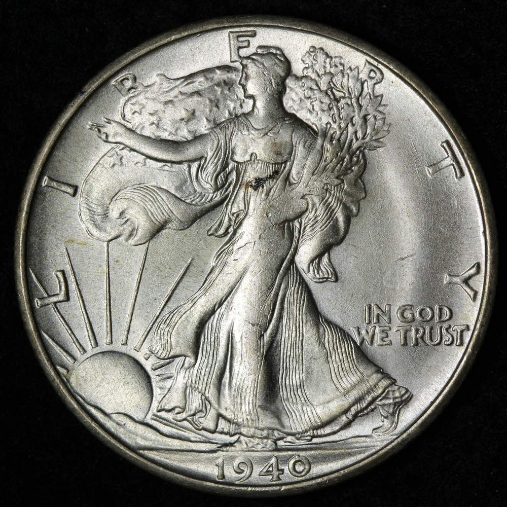 1940-S Walking Liberty Silver Half Dollar GEM BU *UNCIRCULATED* MS  E364 SUMM