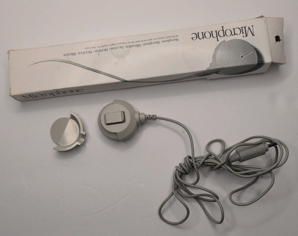 Vintage 1990 Apple Mac Computer Mic Microphone untested