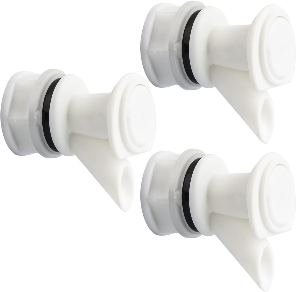 Push-Button Spigot Cooler Spigot Replacement Compatible 2-10 Gallon (3 Pack)