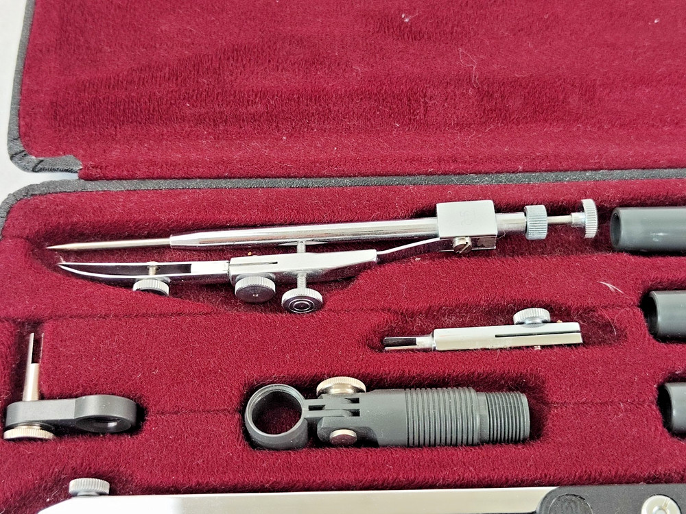 Antique German Original Richter K7AH Precision Technical Drafting Tools Full Set
