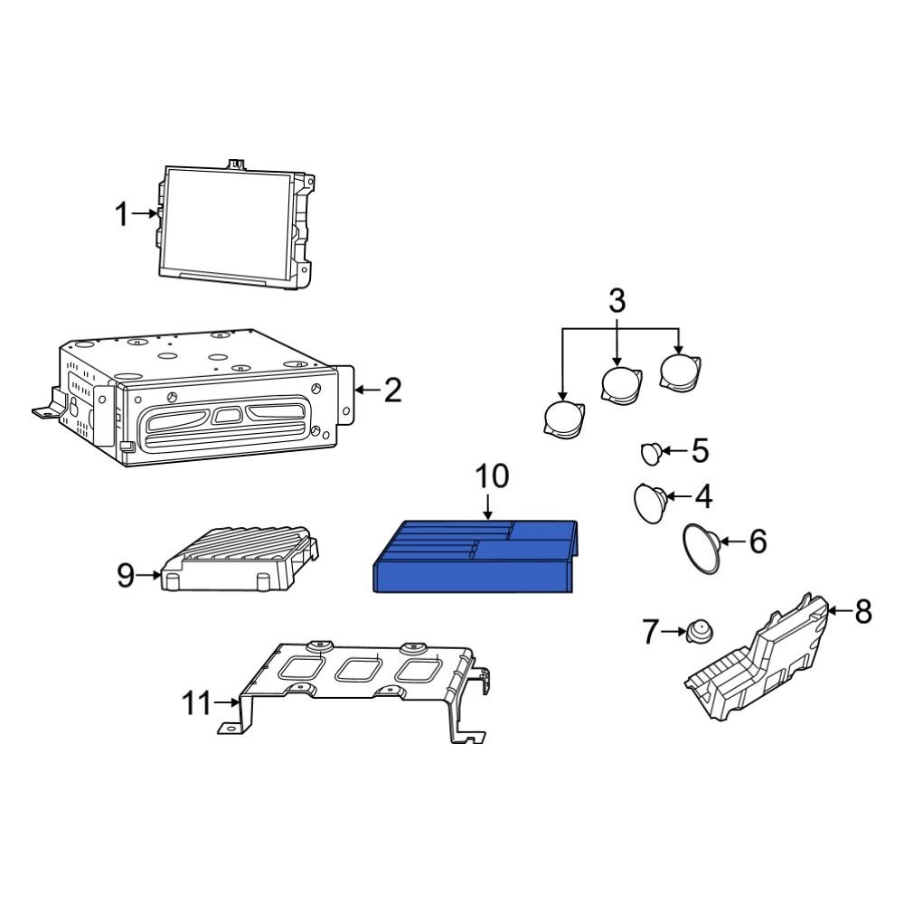 Ram 68549081AC Active Noise Cancellation Module