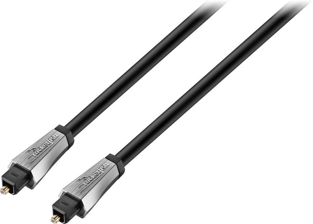 Rocketfish- 12' Toslink Optical Audio Cable - Black