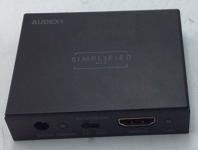 Simplified MFG AUDEX1 HDMI Audio Extractor