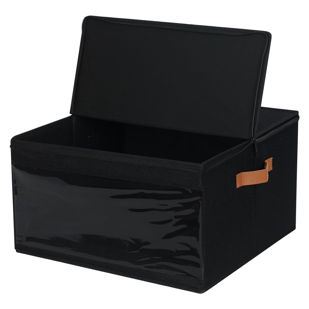 Large Hat Storage Box, Stackable Round Brim Hats Organizer Bag Container for ...