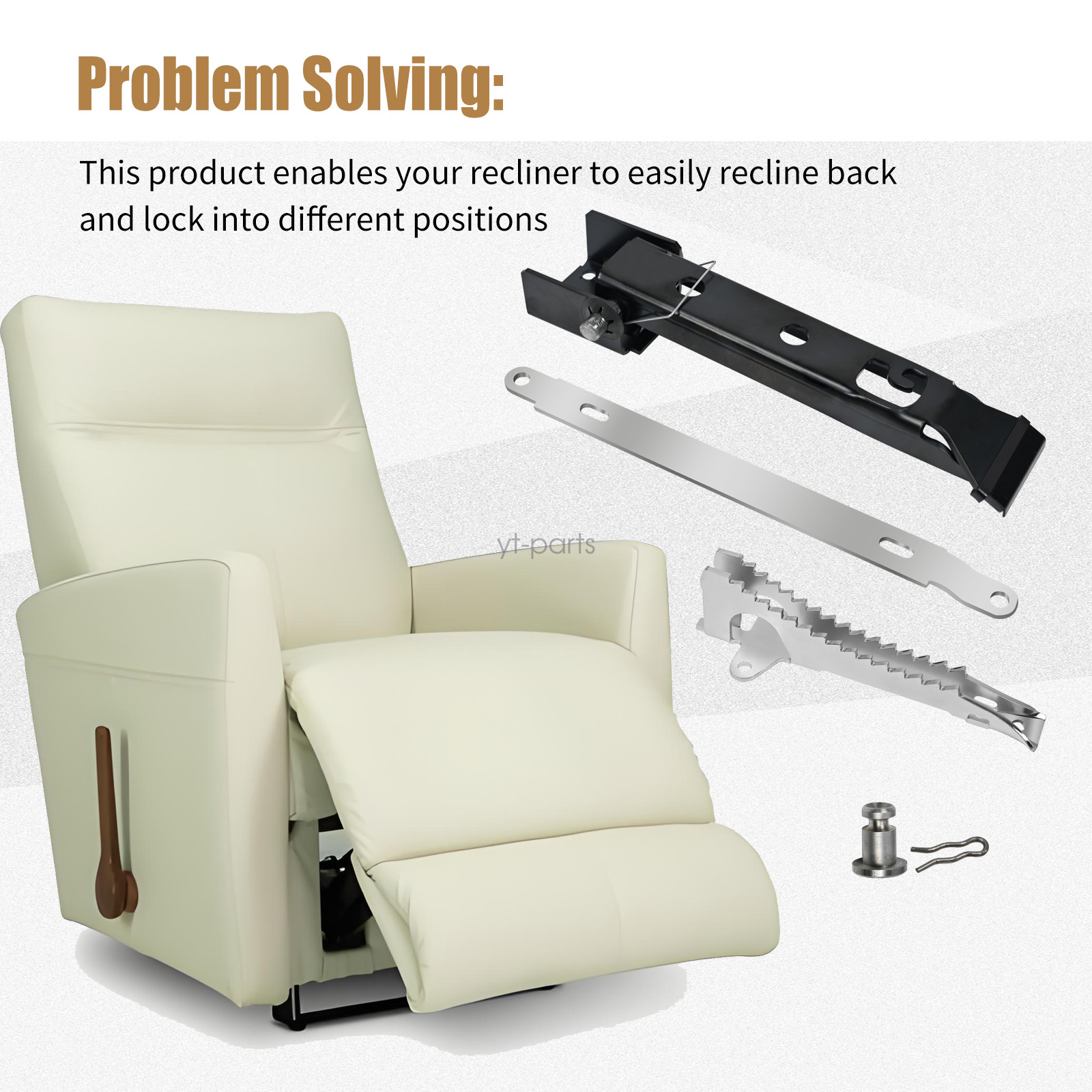 Fit For La-Z-Boy/Lazyboy Threaded Ratchet and Pawl Complete Set Recliner Part