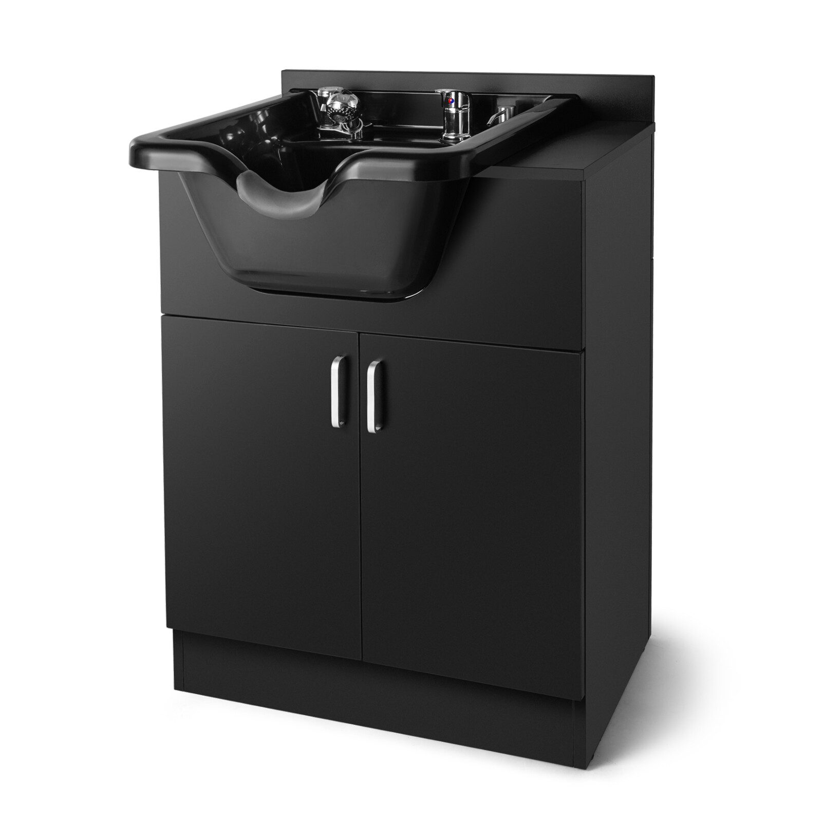 Backwash Sink Station Shampoo Bowl Beauty Spa Salon Hair Barber Equipment Black