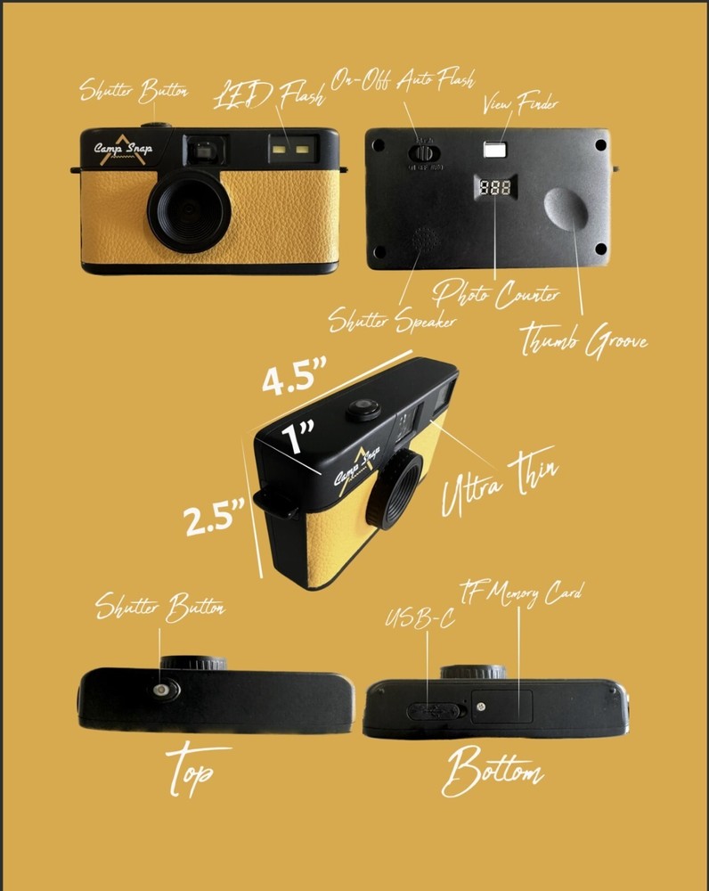 Camp Snap Screen-Free Digital Camera (Navy Blue)