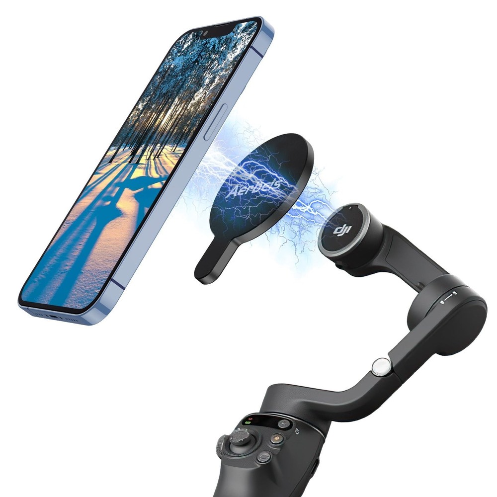Magnetic Phone Mount for DJI Osmo Mobile Gimbal Quick-Release Adapter