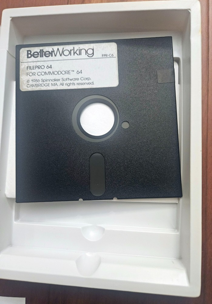Better Working Spreadsheet Software by Spinnaker Commodore 64/128, Untested