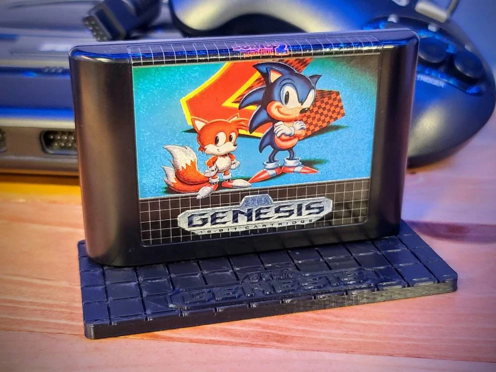 Sega Genesis Game Display Stand - 3D Printed