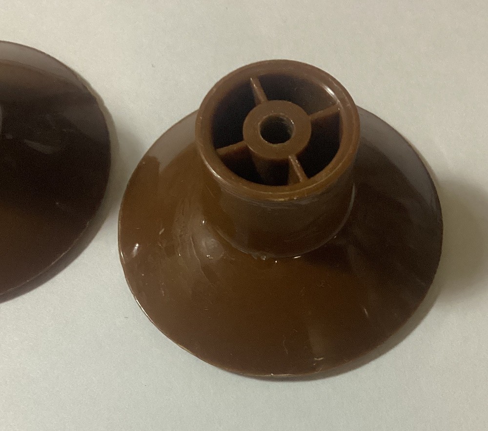 Bakelite Celluloid Brown Textured Art Deco Drawer Pulls Knobs Set of 4