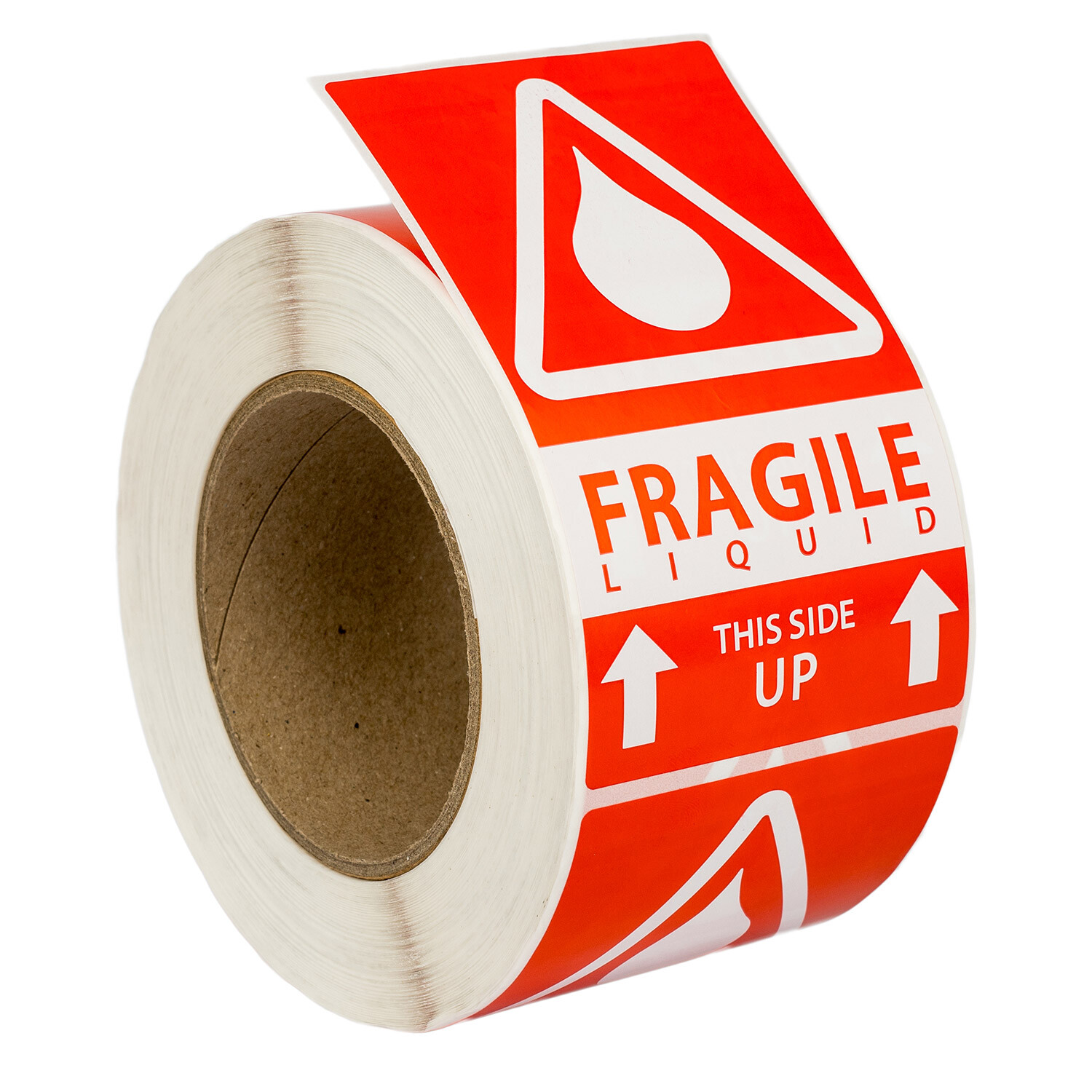 1 Roll ; 500 Labels 3x5 (3" x 5") Pre-Printed Fragile LIQUID This Way Up Labels