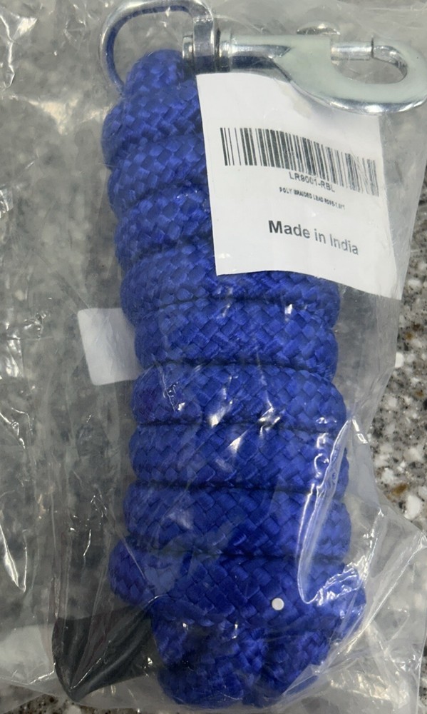 Rugged Ride Poly Braided Lead Rope - 7 1/2 foot Code: LR9001