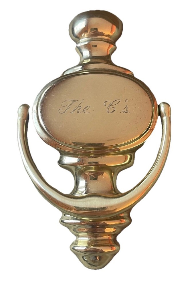 Things Remembered Engraved Solid Brass Handcrafted Door Knocker - Spain