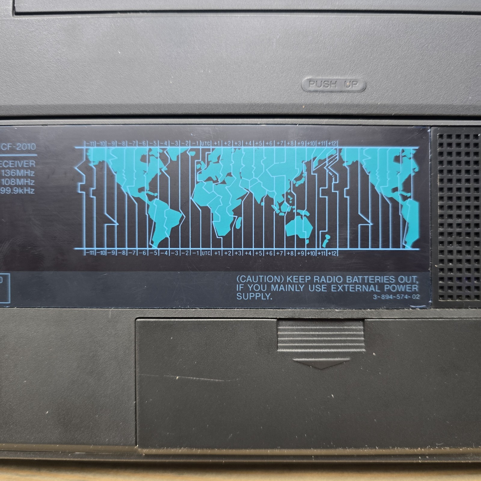 Sony Icf-2010 Air/FM/Lw/Mw/SW Pll Synthesized Receiver No AC Power adapter