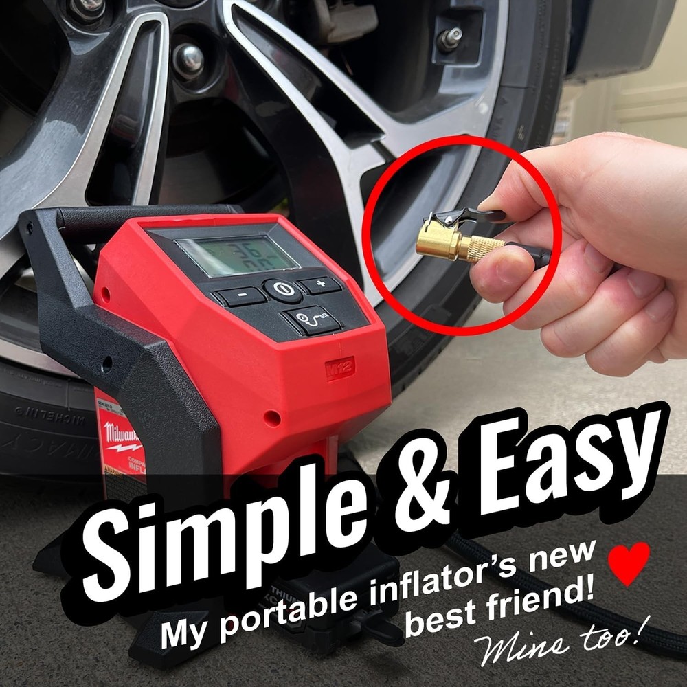 Chuck Mates Premium Quick-Connect Accessory for Tire Inflators Open-Type 1or2pc