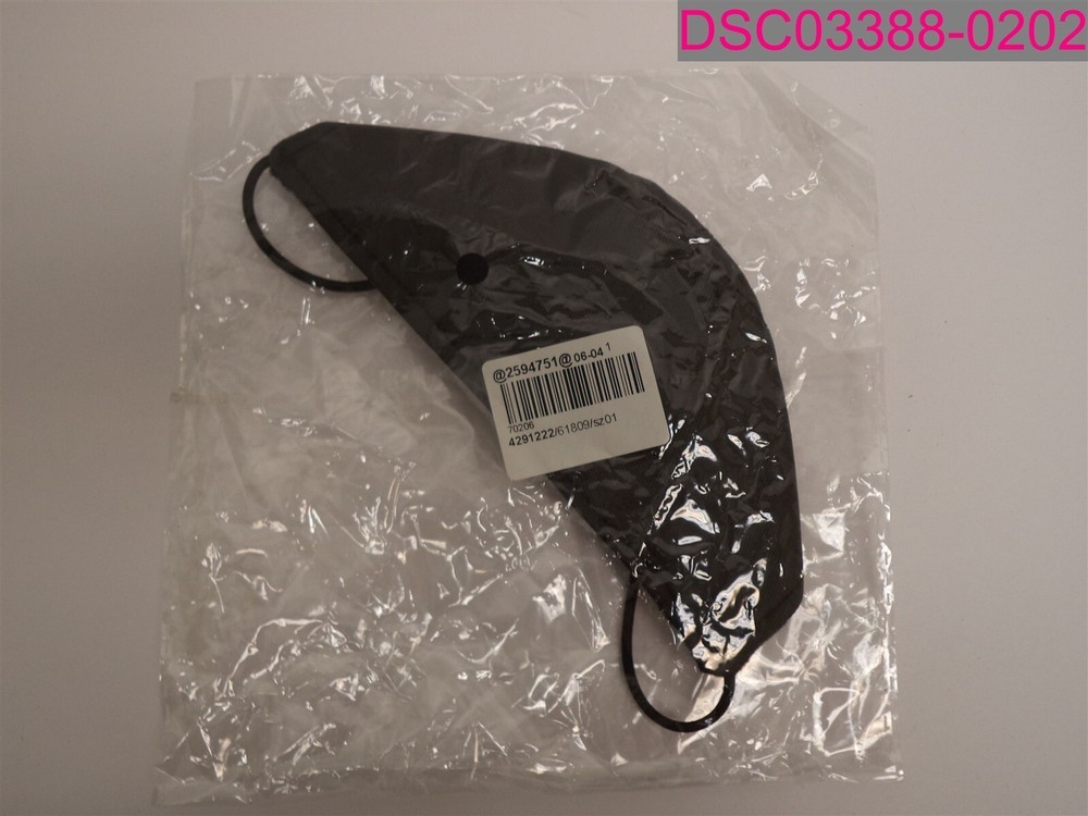 QTY=2: Dog Muzzle Solid Black Adjustable Length Size 01 (XS)