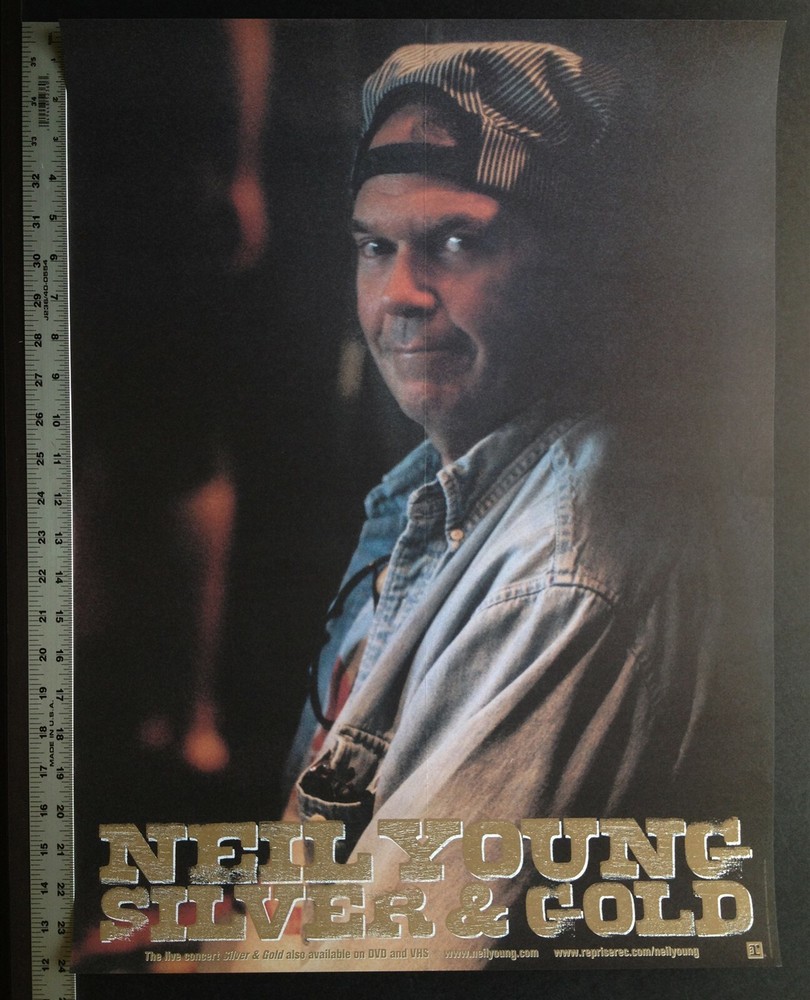 Neil Young Y2K Silver and Gold poster!!!